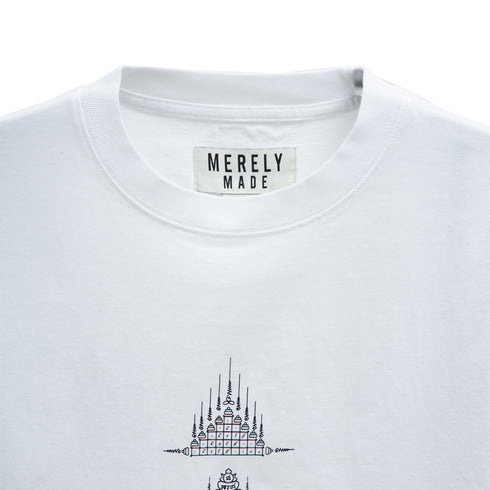 Merely Made Yantra Artwork T-Shirt Pure White Degli Uberti